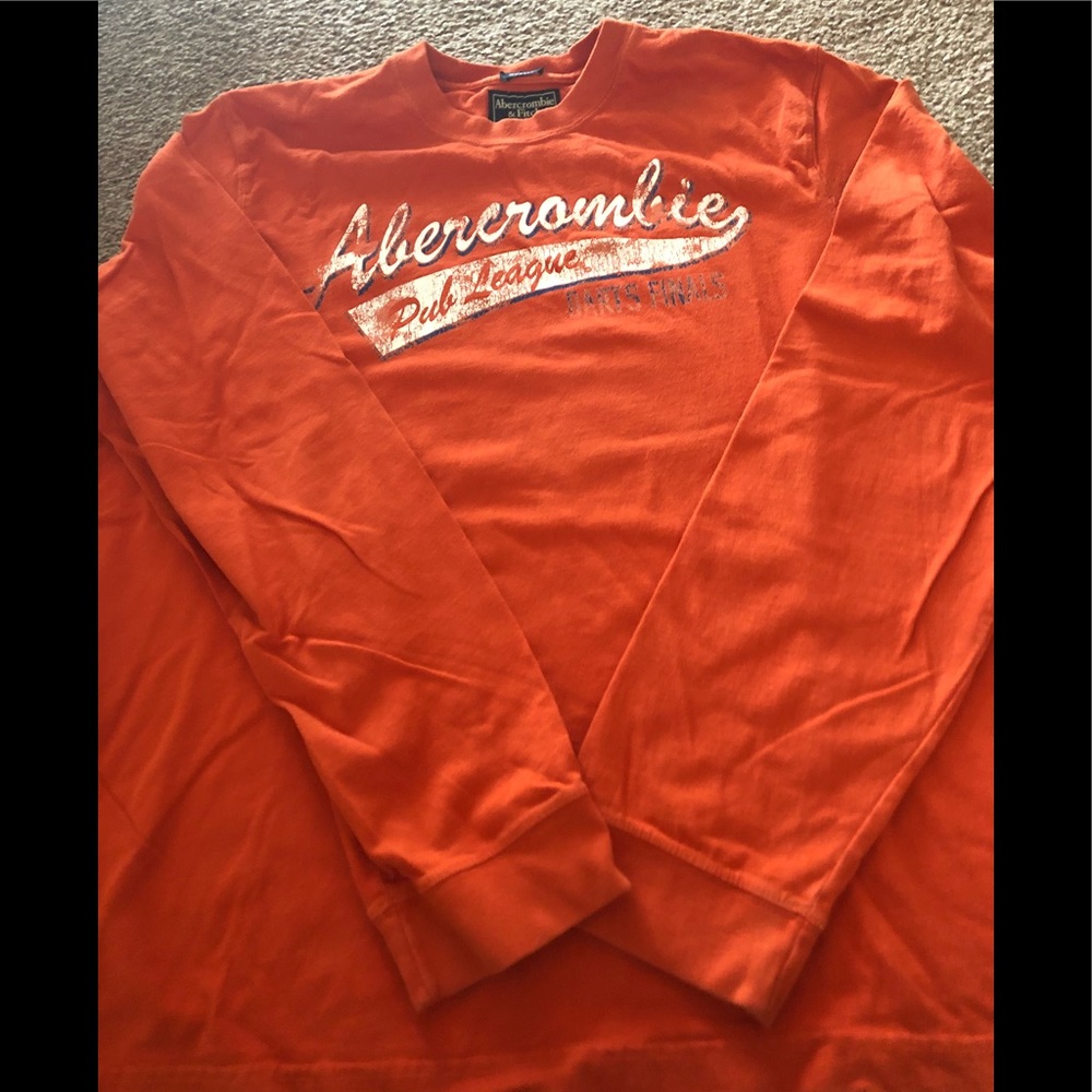 ❌SOLD❌ Orange full sleeved Abercrombie shirt. - Picture 1 of 2